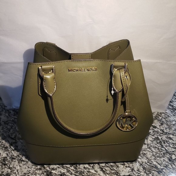 TRISTA Large GRAB BAG TOTE In DUFFLE OLIVE - Picture 1 of 4